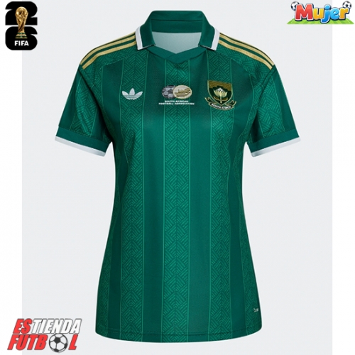 Sudáfrica Segunda Equipación Mujer Mundial 2026 Manga Corta